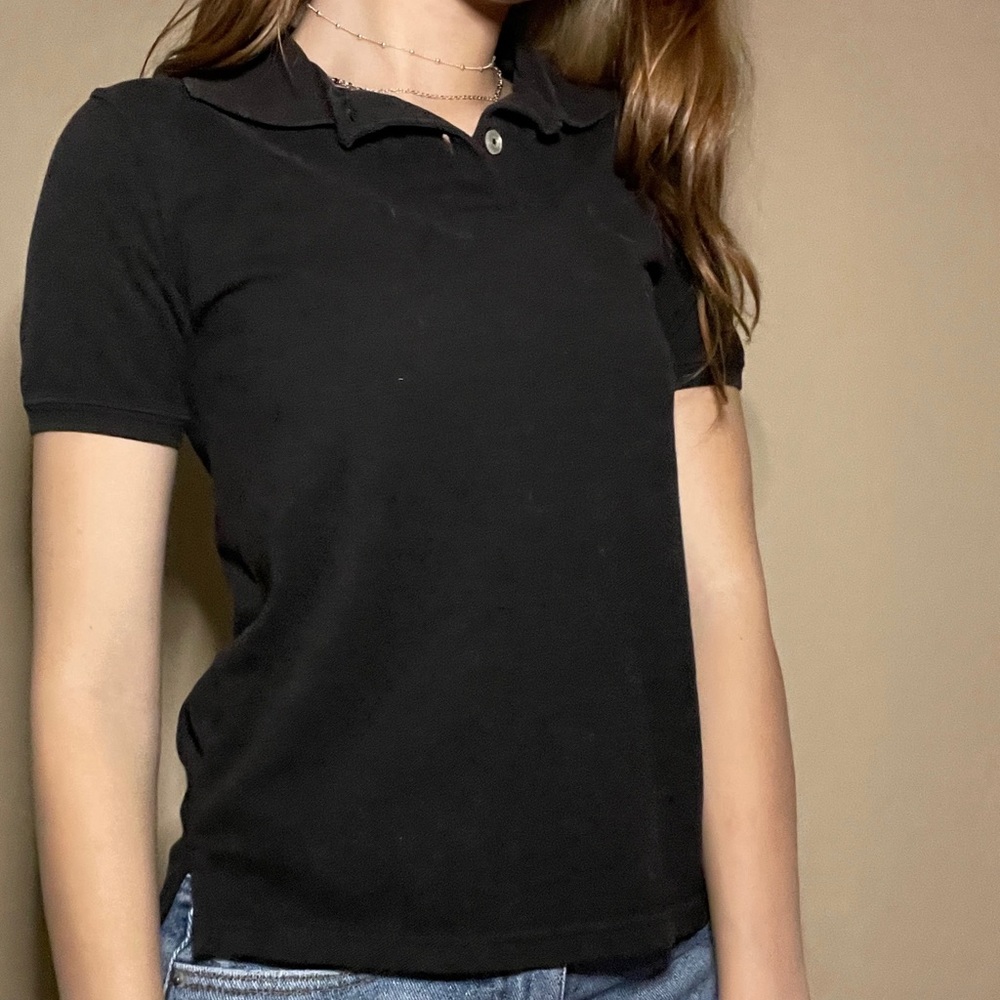 kids black polo shirt